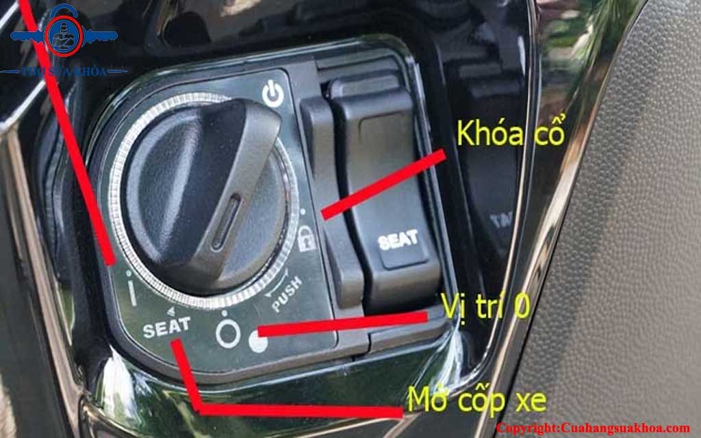 Cách sử dụng chìa khóa xe sh mode