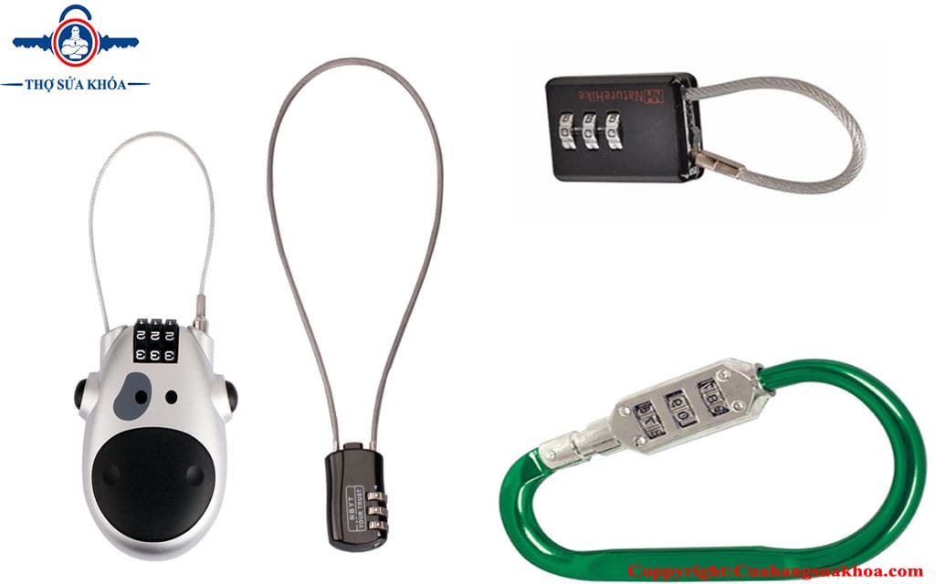 Các loại ổ khóa dây 3 số