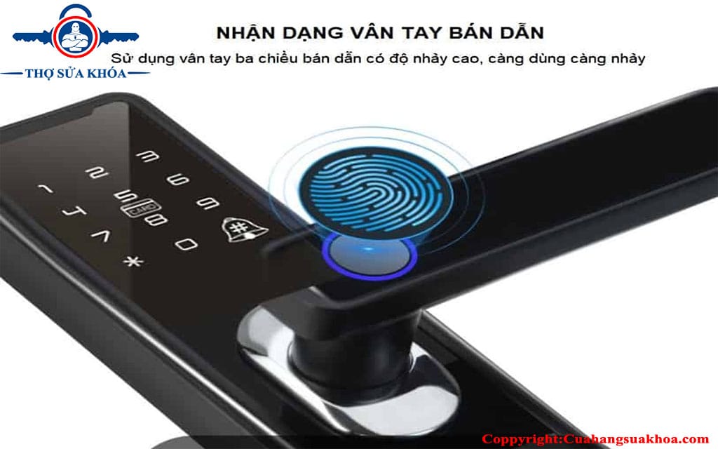 Khóa cửa điện tử Xiaomi sử dụng công nghệ vân tay 