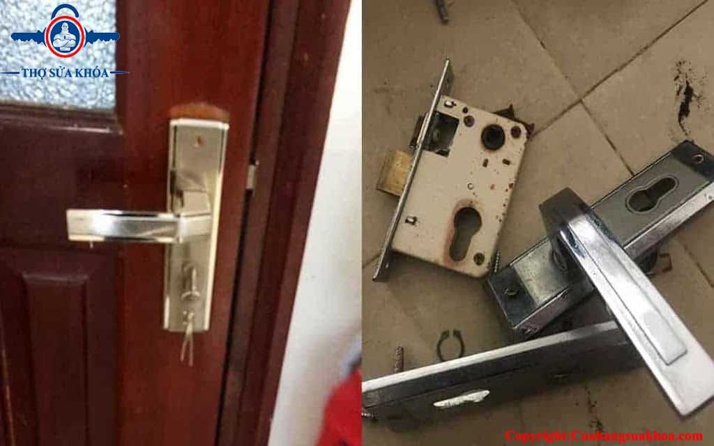 Cách lắp khóa cửa gỗ