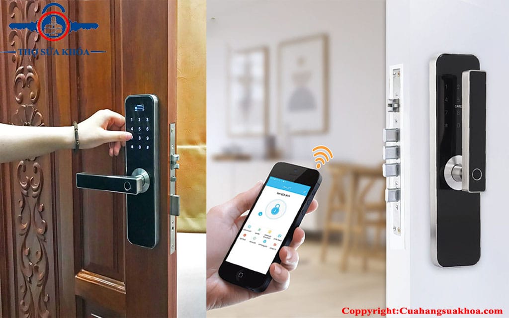 Tích hợp mở khóa qua app trên điện thoại
