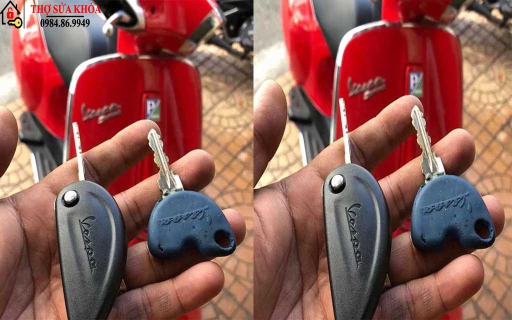 Đánh khóa xe Vespa