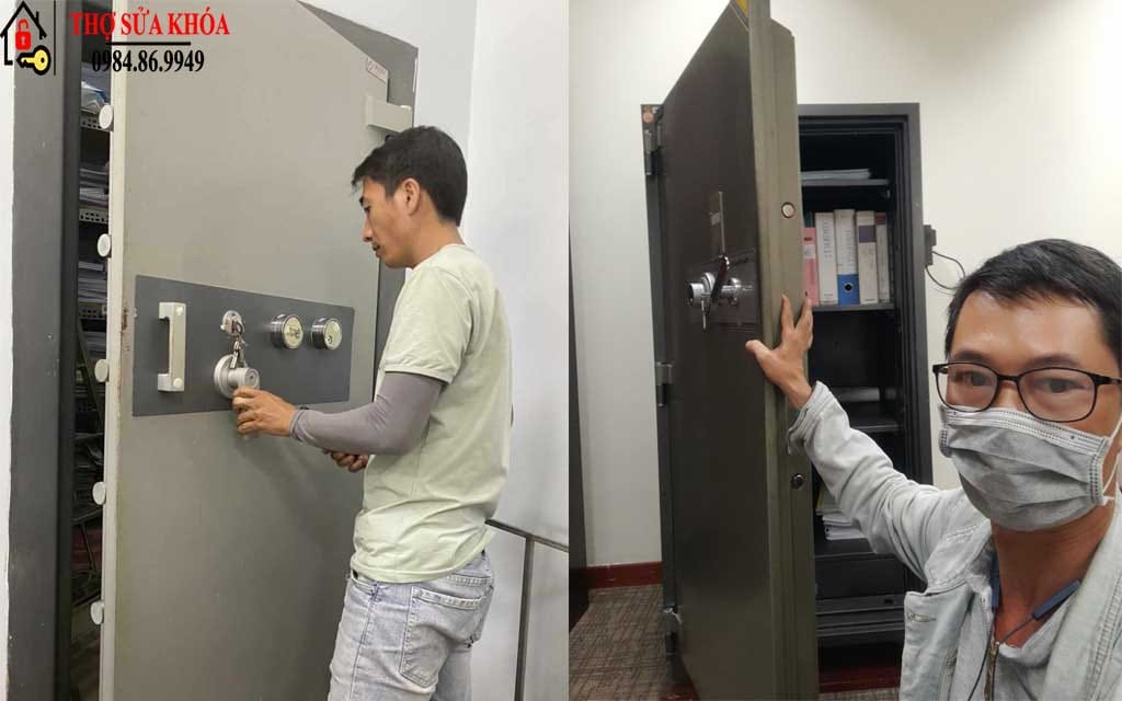 Sửa khóa két sắt ngân hàng