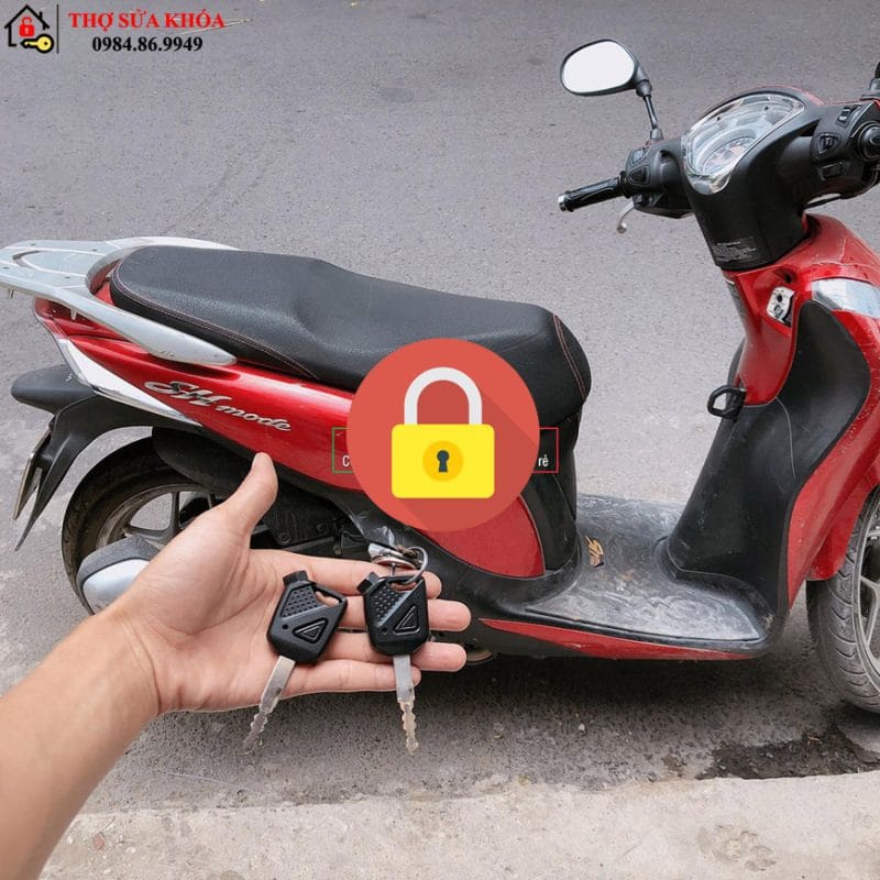 mất chìa khóa xe sh mode