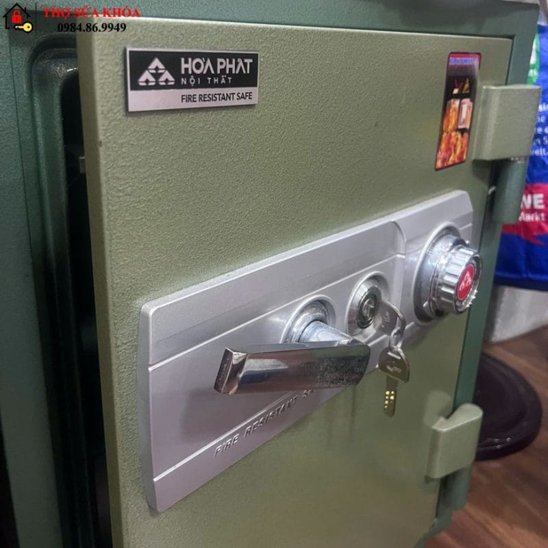 Cách mở két sắt Hòa Phát khi quên mật khẩu