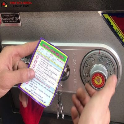 Cách đổi mật mã két sắt Việt Tiệp