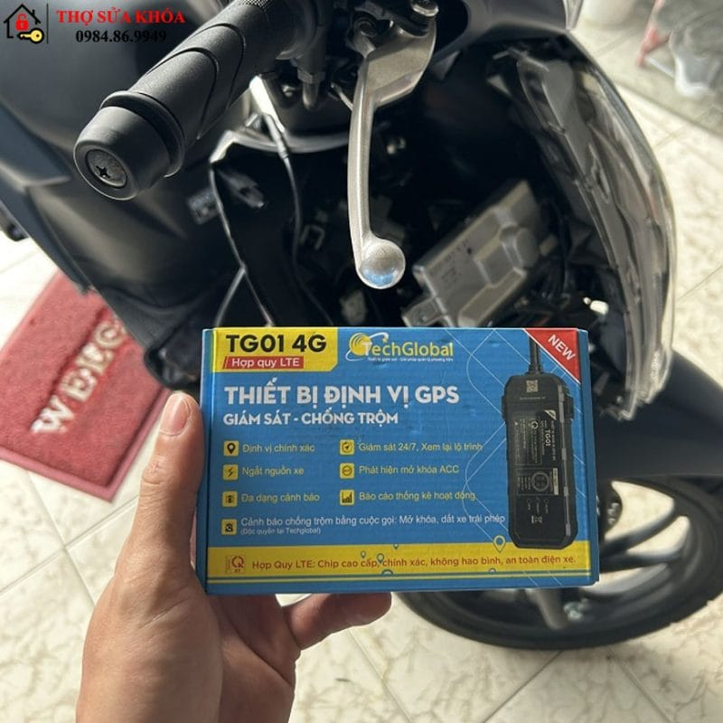 lắp khóa chống trộm xe vision