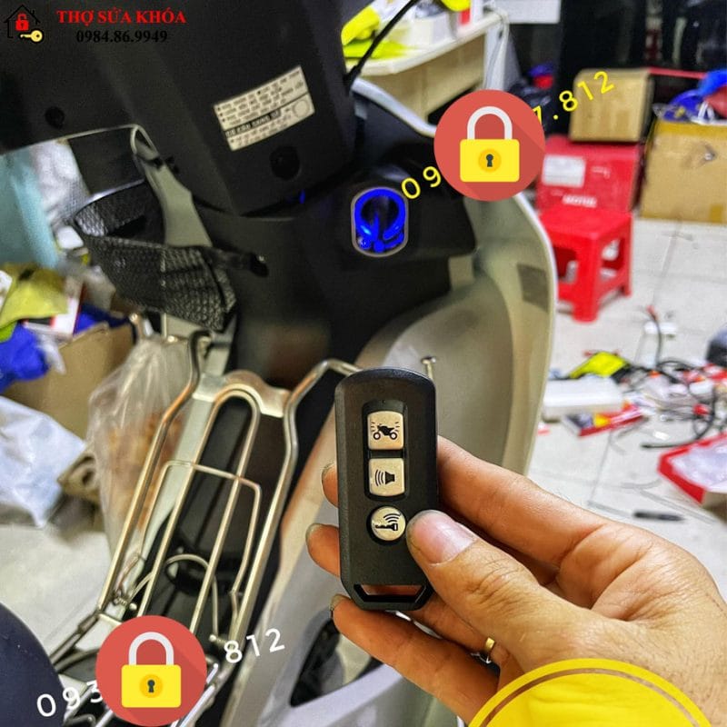 thay ổ khóa smartkey cho xe wave