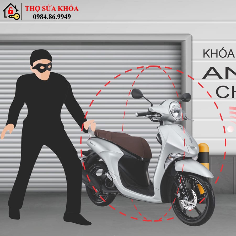 khóa chống trộm cho xe máy